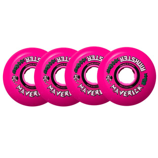 Rink Rat Roller Hockey Wheels Rinkster Maverick 80mm XXX Grip Pink 4-Pack