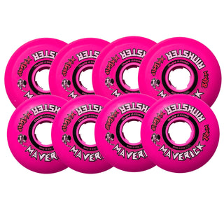 Rink Rat Roller Hockey Wheels Rinkster Maverick 76mm / 80mm HiLo XX Grip Pink 8-Pack