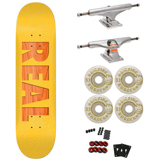 Real Premium Skateboard with Indy Trucks, Spitfire Wheels 8.06" Bold Team
