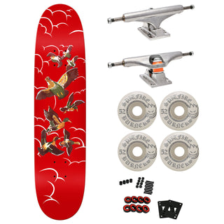 Real Premium Skateboard with Indy Trucks, Spitfire Wheels 7.43" Kelly Bird 93