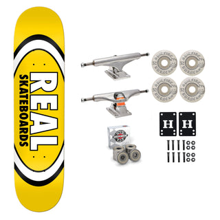 Real Skateboard Yellow 8.06" Independent Spitfire Premium Kit