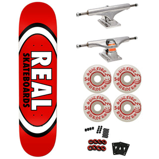 Real Premium Skateboard with Indy Trucks, Spitfire Wheels 8.12" Classic Oval
