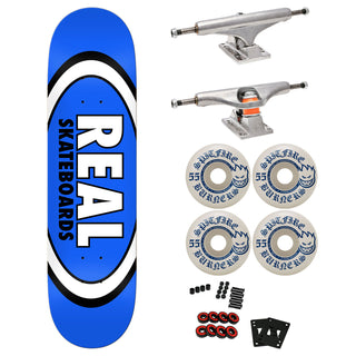 Real Premium Skateboard with Indy Trucks, Spitfire Wheels 8.5" Classic Oval