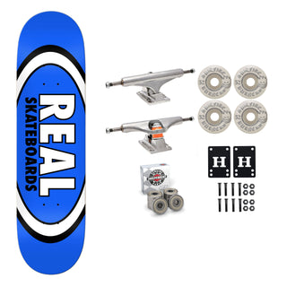 Real Skateboard Blue 8.5" Independent Spitfire Premium Kit