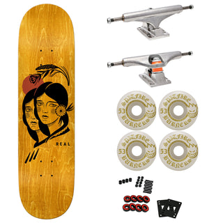 Real Premium Skateboard with Indy Trucks, Spitfire Wheels 8.06" Jess Mudgett Guest Artist