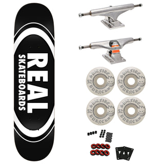 Real Premium Skateboard with Indy Trucks, Spitfire Wheels 8.25" Classic Oval