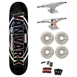 Real Premium Skateboard with Indy Trucks, Spitfire Wheels 8.38" Tanner New Pro Oval