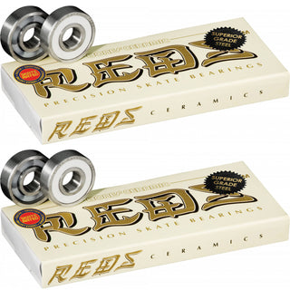 Bones Ceramic Super Reds Bearings 16-Pack (Enough for 8 Wheels)