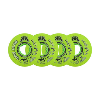 Rink Rat Roller Hockey Wheels - Trickster XXX 72mm 76A Green/Black (4-Pack)