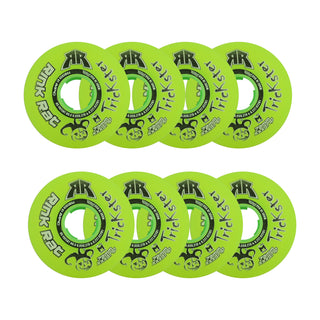 Rink Rat Roller Hockey Wheels - Trickster XXX 72mm 76A Green/Black (8-Pack)
