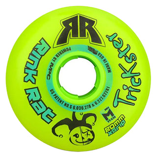 Rink Rat Roller Hockey Wheels - Trickster X 80mm 84A Green/Blue (Single)