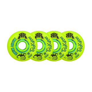 Rink Rat Roller Hockey Wheels - Trickster X 80mm 84A Green/Blue (4-Pack)