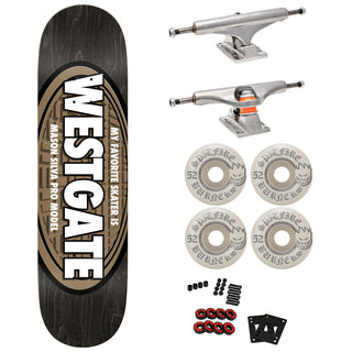 Real Premium Skateboard with Indy Trucks, Spitfire Wheels 8.06" Mason Silva Favorite Skater