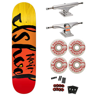 Real Premium Skateboard with Indy Trucks, Spitfire Wheels 8.28" Ishod Colorblock