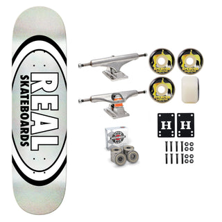 Real Skateboard White Easy Rider 8.5" Independent Satori Premium Kit