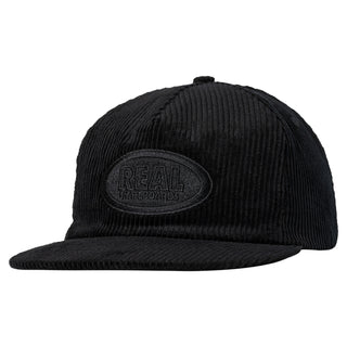 Real Skateboards Hat Oval Snapback Black/Black