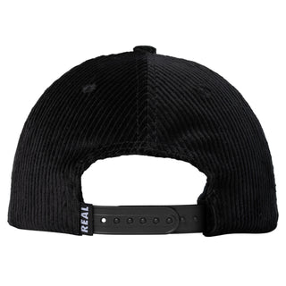 Real Skateboards Hat Oval Snapback Black/Black