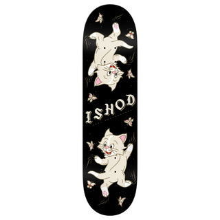 Real Skateboard Deck Ishod Kitten Scratch Twin Tail Black 8.5" x 32.2"