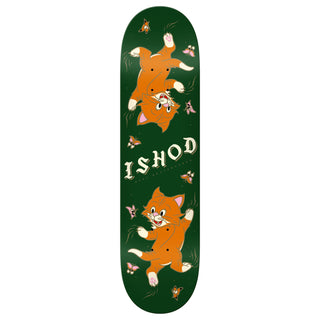Real Skateboard Deck Ishod Kitten Scratch Twin Tail Slick Green 8.3" x 31.9"