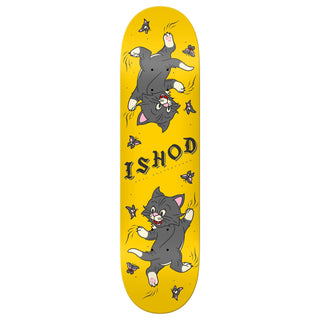 Real Skateboard Deck Ishod Kitten Scratch Twin Tail Yellow 8.0" x 31.5"