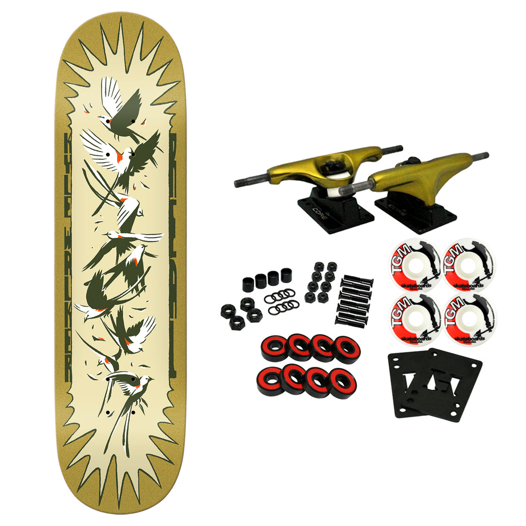 Flock Walker Real Skateboard Complete Kyle Walker Flock Easy Rider 8.38