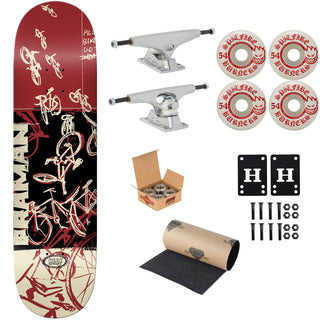 Real Premium Skateboard Complete Patrick Praman Bike Purgatory 8.25" Ft. Krux/Spitfire/Independent