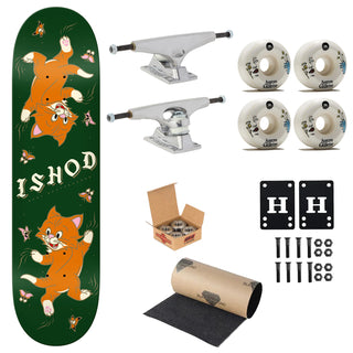 Real Premium Complete Skateboard Ishod Kitten Scratch Twin Tail Slick 8.3" Ft. Krux/SML/Independent
