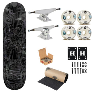 Real Premium Complete Skateboard Mason Silva Black Sunday Cathedral 8.25" Ft. Krux/SML/Independent