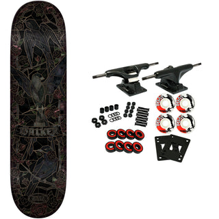 Real Skateboard Complete Walker Black Sunday Cathedral Black 8.38" x 32.25"