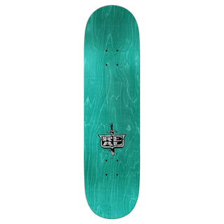 Real Skateboard Complete Hermann Dragon Slayer Silver 8.5" x 31.85"