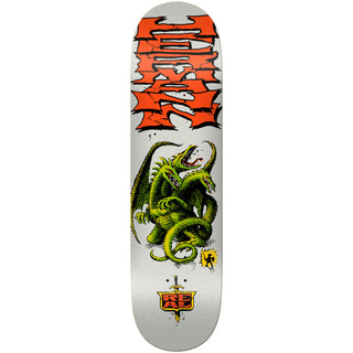 Real Skateboard Deck Hermann Dragon Slayer Silver 8.5" x 31.85"