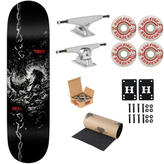 Real Premium Skateboard Complete Toby Ryan Dog Bite 8.25" Ft. Krux/Spitfire/Independent