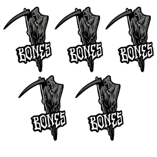 Bones Wheels Skateboard Sticker Reaper Burial 4" 5-Pack