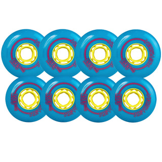 Revision Roller Hockey Wheels Outdoor 76/80 HiLo Asphalt 90A Blue 8-Pack