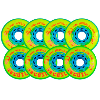 Revision Roller Hockey Wheels Indoor 76/80 HiLo Recoil Firm Yellow 8-Pack
