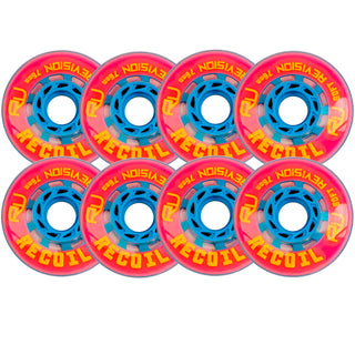 Revision Roller Hockey Wheels Indoor 76mm Recoil Soft Pink 8-Pack