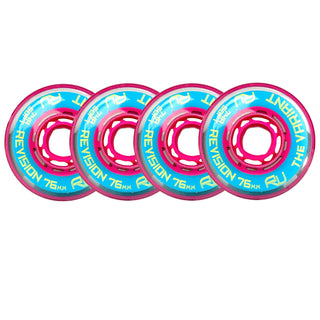 Revision Roller Hockey Wheels Indoor 76mm Variant Soft 74A 4-Pack