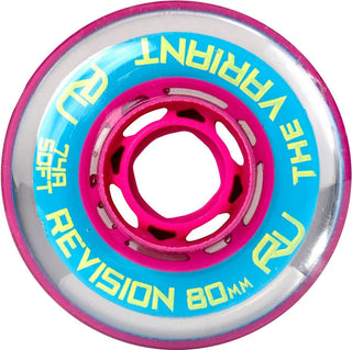 Revision Roller Hockey Wheels Indoor 80mm Variant Soft 74A 4-Pack