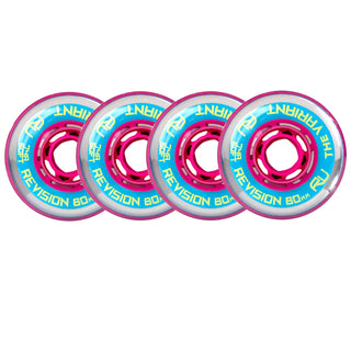 Revision Roller Hockey Wheels Indoor 80mm Variant Soft 74A 4-Pack