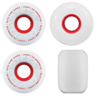 Ricta Wheels 57mm Clouds 86A White/Red
