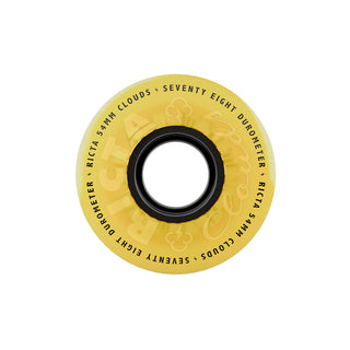 Ricta Skateboard Wheels 54mm Clouds 78A Yellow Black