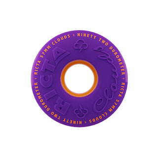 Ricta Skateboard Wheels 57mm Clouds 92A Purple Orange