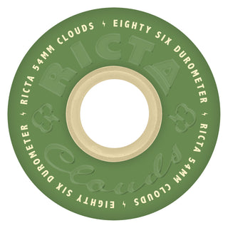 Ricta Skateboard Wheels 54mm Clouds 86A Green