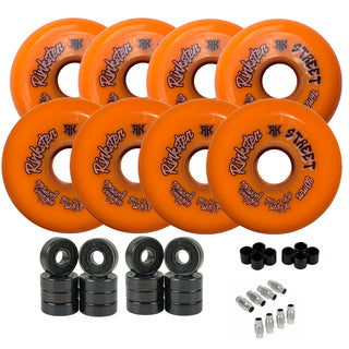 Rink Rat Roller Hockey Wheels Rinkster Street Outdoor X-Firm 76mm / 80mm Hilo with Hybrid Ceramic Bearings