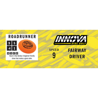 Innova Disc Golf Champion Roadrunner Fairway  Driver 9/5/-4/1 Orange/Blue 173 grams