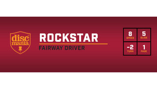 Discmania Disc Golf Active Glow Premium Rockstar Fairway Driver 8/5/-2/1 Black Stamp 170-175g