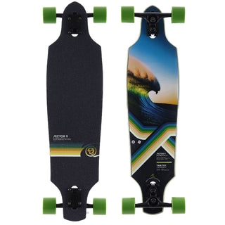 Sector 9 Longboard Complete Roundhouse Roll Drop Through Sidewinder 8.85" x 34"