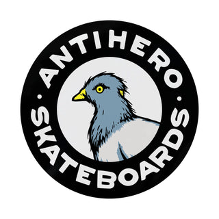 Anti Hero Skateboard Sticker Pigeon Round Black 2.5" 5-Pack