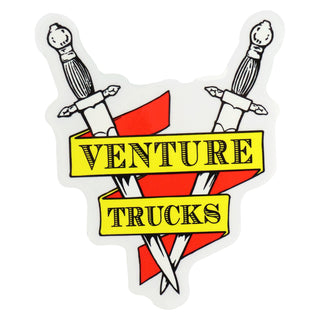 Venture Trucks Skateboard Sticker Crest Red 5" x 6"