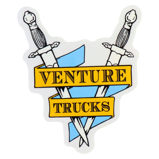 Venture Trucks Skateboard Sticker Crest Blue 5" x 6"